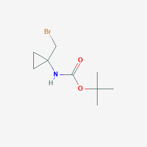 molecular formula C9H16BrNO2 B1291978 tert-Butyl (1-(bromomethyl)cyclopropyl)carbamate CAS No. 387845-49-0