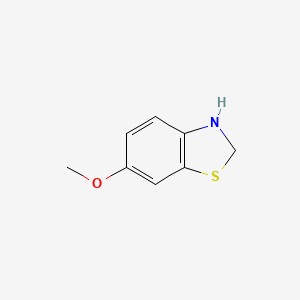 molecular formula C8H9NOS B1291979 6-甲氧基-2,3-二氢-1,3-苯并噻唑 CAS No. 90005-50-8