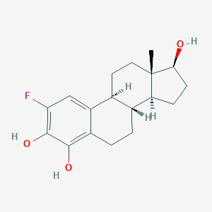 B129198 (8R,9S,13S,14S,17S)-2-fluoro-13-methyl-6,7,8,9,11,12,14,15,16,17-decahydrocyclopenta[a]phenanthrene-3,4,17-triol CAS No. 148044-31-9