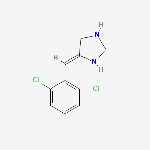 molecular formula C10H10Cl2N2 B12919813 4-(2,6-Dichlorobenzylidene)imidazolidine 