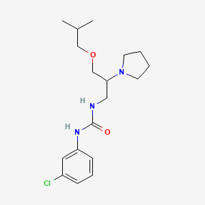 N-(3-Chlorophenyl)-N'-(3-(2-methylpropoxy)-2-(1-pyrrolinyl)propyl)urea