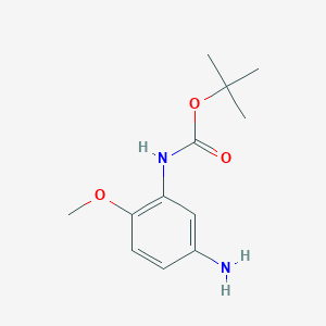 molecular formula C12H18N2O3 B1291983 tert-Butyl (5-amino-2-methoxyphenyl)carbamate CAS No. 312300-45-1
