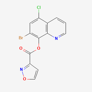 7-Bromo-5-chloroquinolin-8-yl 1,2-oxazole-3-carboxylate