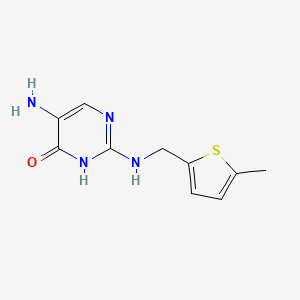 5-Amino-2-{[(5-methylthiophen-2-yl)methyl]amino}pyrimidin-4(3H)-one