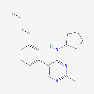 5-(3-Butylphenyl)-n-cyclopentyl-2-methylpyrimidin-4-amine