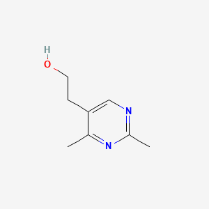 molecular formula C8H12N2O B12919871 2,4-Dimethyl-5-pyrimidineethanol CAS No. 36324-03-5