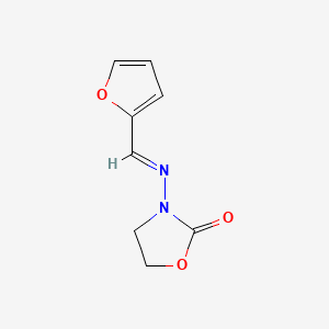 molecular formula C8H8N2O3 B12919872 2-Oxazolidinone, 3-(furfurylideneamino)- CAS No. 6270-33-3