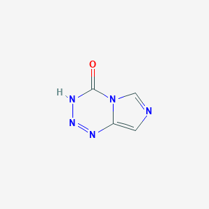 molecular formula C4H3N5O B12919880 Imidazo[5,1-d][1,2,3,5]tetrazin-4(1H)-one CAS No. 121771-99-1