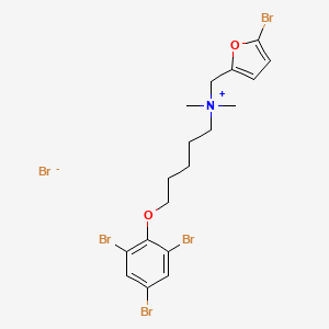 Ammonium, (5-bromo-2-furfuryl)dimethyl(5-(2,4,6-tribromophenoxy)pentyl)-, bromide