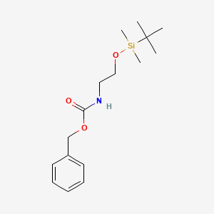 molecular formula C16H27NO3Si B1291991 苄基 2-(叔丁基二甲基甲硅烷基氧基)乙基氨基甲酸酯 CAS No. 1015856-26-4