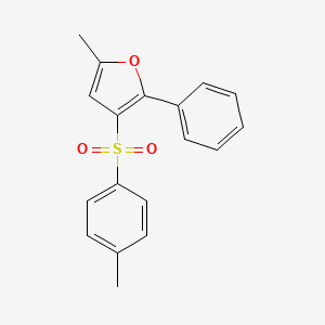 5-Methyl-3-(4-methylbenzene-1-sulfonyl)-2-phenylfuran