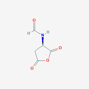 molecular formula C5H5NO4 B12919922 (R)-N-(2,5-Dioxotetrahydrofuran-3-yl)formamide 