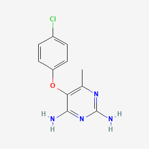 5-(4-Chlorophenoxy)-6-methylpyrimidine-2,4-diamine