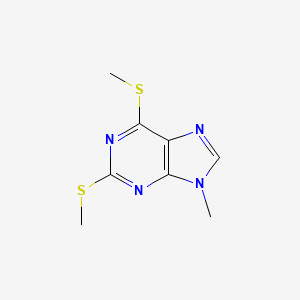 9-Methyl-2,6-bis(methylsulfanyl)-9H-purine