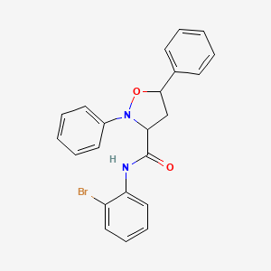 3-Isoxazolidinecarboxamide, N-(2-bromophenyl)-2,5-diphenyl-