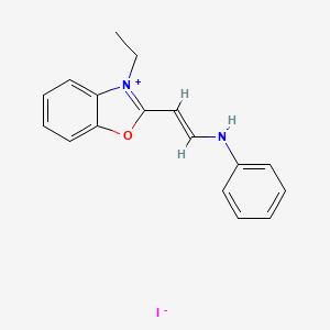 Benzoxazolium, 3-ethyl-2-(2-(phenylamino)ethenyl)-, iodide