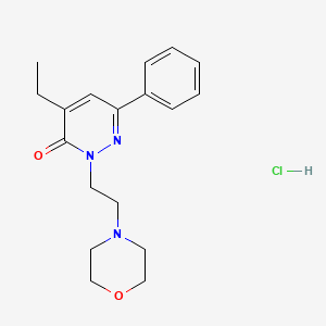 3(2H)-Pyridazinone, 4-ethyl-2-(2-morpholinoethyl)-6-phenyl-, hydrochloride