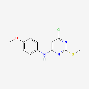 6-Chloro-N-(4-methoxyphenyl)-2-(methylsulfanyl)pyrimidin-4-amine