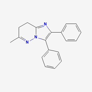 molecular formula C19H17N3 B12920039 6-Methyl-2,3-diphenyl-7,8-dihydroimidazo[1,2-b]pyridazine CAS No. 89004-11-5