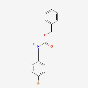 molecular formula C17H18BrNO2 B1292004 Benzyl N-[2-(4-bromophenyl)propan-2-yl]carbamate CAS No. 578729-08-5