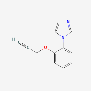 molecular formula C12H10N2O B12920040 1-{2-[(Prop-2-yn-1-yl)oxy]phenyl}-1H-imidazole CAS No. 61292-54-4