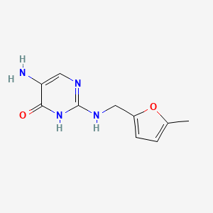 5-Amino-2-{[(5-methylfuran-2-yl)methyl]amino}pyrimidin-4(3H)-one