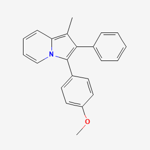 3-(4-Methoxyphenyl)-1-methyl-2-phenylindolizine