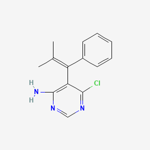 6-Chloro-5-(2-methyl-1-phenylprop-1-enyl)pyrimidin-4-amine