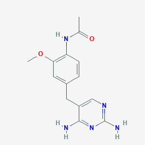 N-(4-((2,4-Diaminopyrimidin-5-yl)methyl)-2-methoxyphenyl)acetamide