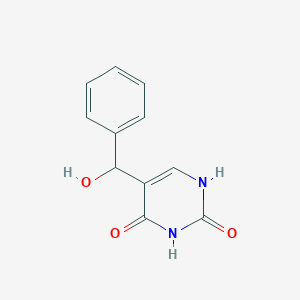 molecular formula C11H10N2O3 B12920119 5-[Hydroxy(phenyl)methyl]pyrimidine-2,4(1h,3h)-dione CAS No. 92016-66-5