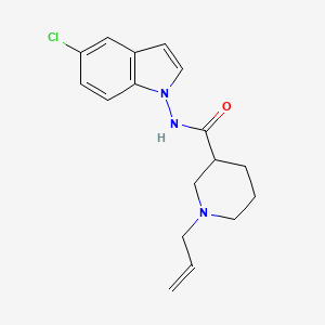 molecular formula C17H20ClN3O B12920142 N-(5-Chloro-1H-indol-1-yl)-1-(prop-2-en-1-yl)piperidine-3-carboxamide CAS No. 919102-36-6