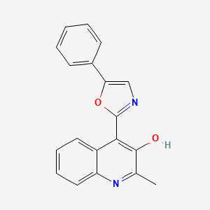 2-Methyl-4-(5-phenyl-1,3-oxazol-2(3H)-ylidene)quinolin-3(4H)-one