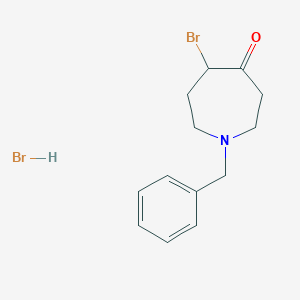 molecular formula C13H17Br2NO B1292023 1-Benzyl-5-bromoazepan-4-one hydrobromide CAS No. 49569-46-2