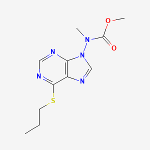 Methyl methyl[6-(propylsulfanyl)-9H-purin-9-yl]carbamate