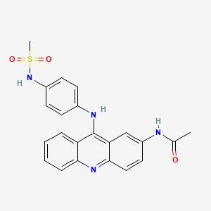 N-(9-{4-[(Methanesulfonyl)amino]anilino}acridin-2-yl)acetamide