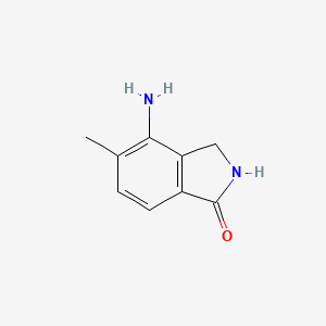 molecular formula C9H10N2O B1292028 4-氨基-5-甲基异吲哚啉-1-酮 CAS No. 348165-76-4