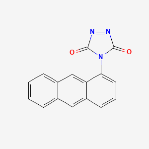 molecular formula C16H9N3O2 B12920302 4-(Anthracen-1-yl)-3H-1,2,4-triazole-3,5(4H)-dione CAS No. 139333-09-8