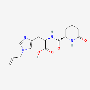 N-[(2S)-6-Oxopiperidine-2-carbonyl]-1-prop-2-en-1-yl-L-histidine