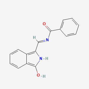 N-[(3-Oxo-2,3-dihydro-1H-isoindol-1-ylidene)methyl]benzamide