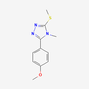 3-(4-Methoxyphenyl)-4-methyl-5-(methylthio)-4H-1,2,4-triazole