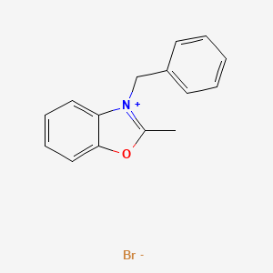 Benzoxazolium, 2-methyl-3-(phenylmethyl)-, bromide