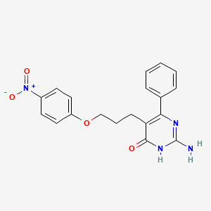 2-Amino-5-(3-(4-nitrophenoxy)propyl)-6-phenylpyrimidin-4(3H)-one