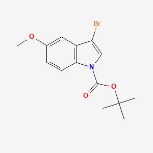 molecular formula C14H16BrNO3 B1292035 1-Boc-3-Bromo-5-methoxyindole CAS No. 348640-11-9