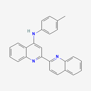 [2,2'-Biquinolin]-4-amine, N-(4-methylphenyl)-