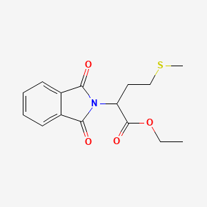 molecular formula C15H17NO4S B12920374 Ethyl 2-(1,3-dioxo-1,3-dihydro-2h-isoindol-2-yl)-4-(methylsulfanyl)butanoate CAS No. 5464-48-2