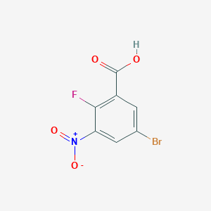 molecular formula C7H3BrFNO4 B1292040 5-Bromo-2-fluoro-3-nitrobenzoic acid CAS No. 1153279-80-1