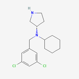 molecular formula C17H24Cl2N2 B12920403 (S)-N-Cyclohexyl-N-(3,5-dichlorobenzyl)pyrrolidin-3-amine CAS No. 820980-66-3