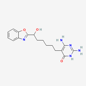 2,6-Diamino-5-[6-(1,3-benzoxazol-2-yl)-6-hydroxyhexyl]pyrimidin-4(1H)-one