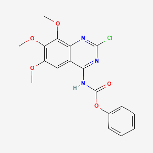 Phenyl (2-chloro-6,7,8-trimethoxyquinazolin-4-yl)carbamate