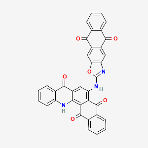 6-((5,10-Dioxo-5,10-dihydroanthra[2,3-d]oxazol-2-yl)amino)naphtho[2,3-c]acridine-5,8,14(13H)-trione